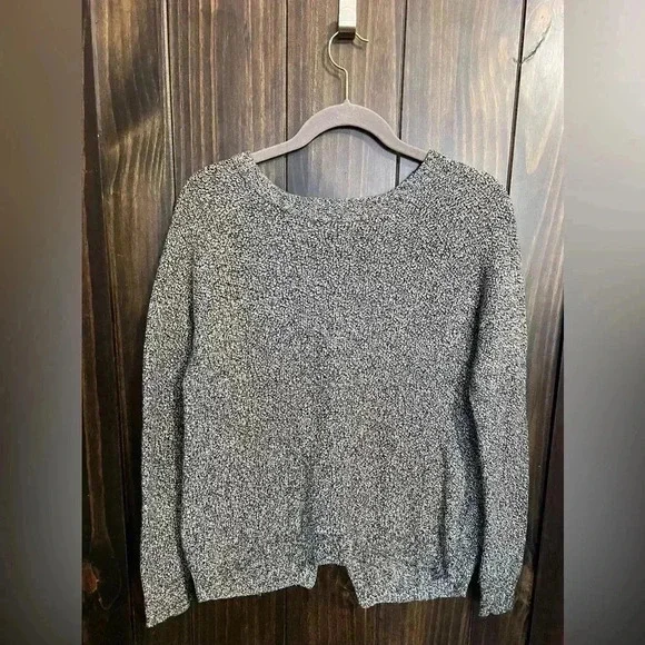 Madewell Province Cross Back Knit Pullover Sweater. Size: Small - Picture 2 of 9